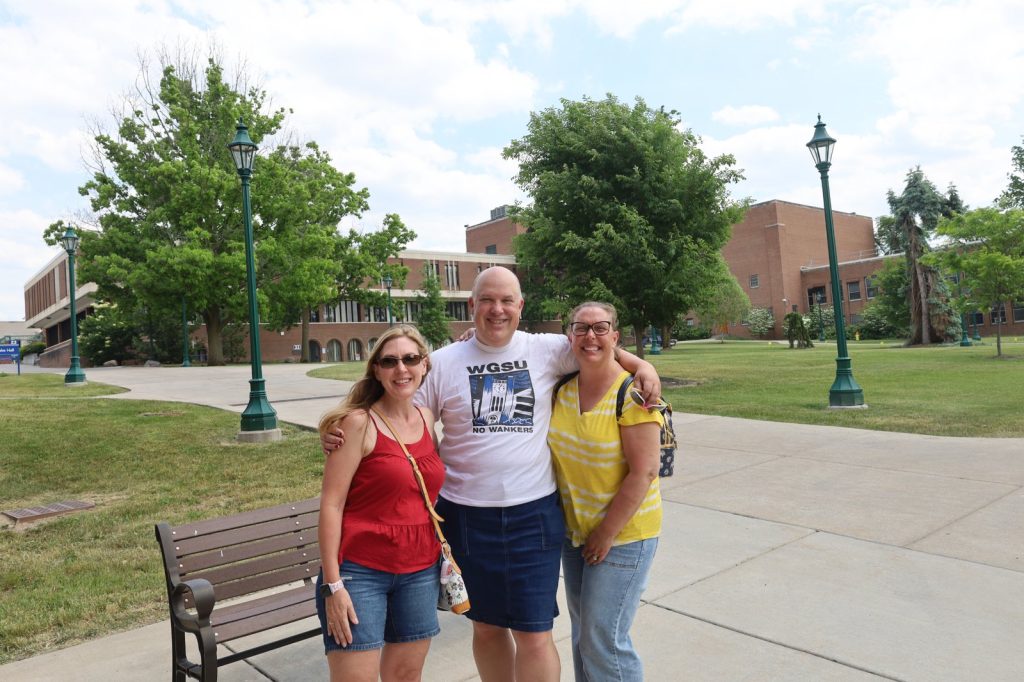 Chris D'Orso and two friends at the 2026 SUNY Geneseo and 89.3 WGSU Reunion