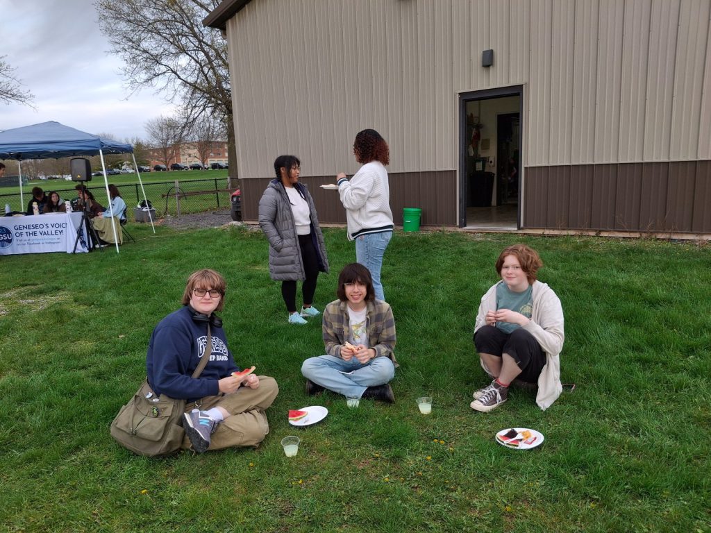 Students gathered outside - 2026 Earth Day Celebration